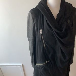 All Saints draped coat